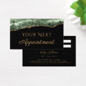 Terminkarte für die Termine "Sage Green" und "Gold (Schreibtisch)