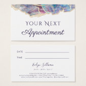 Terminkarte für dunkle Optik (Vorne & Hinten)