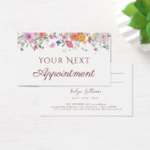 Terminkarte für frische Wildblumen (Schreibtisch)