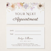 Terminkarte für getrocknete Blume (Vorne & Hinten)