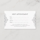 Terminkarte für hellgraue Spitzen (Vorderseite)