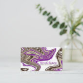 Terminkarte für lila und Schokoladenstriche (Stehend Vorderseite)