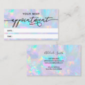 Terminkarte für Pastelloptik Visitenkarte (Vorne/Hinten)