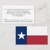 Terminkarte für Texas-Flaggen (Vorne/Hinten)