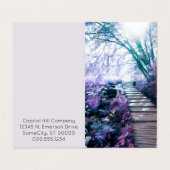 Terminkarte für verzauberte Trasse Visitenkarten (Außenseite Aufgefaltet)