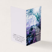 Terminkarte für verzauberte Trasse Visitenkarten (Vorderseite)