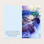 Terminkarte für Wasserhahn Visitenkarten (Außenseite Aufgefaltet)