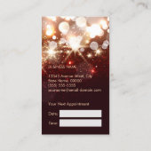 Terminkarte - Moderner Mode-Glitzer Sparkle (Rückseite)