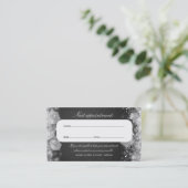 Terminkarte Sparkling Night Black (Stehend Vorderseite)