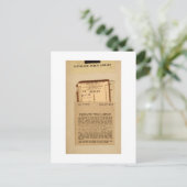 Terminkarte und Briefmarke der Bibliothek Postkarte (Stehend Vorderseite)