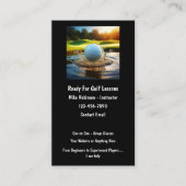 Terminkarten für Golflehrer Visitenkarte (Vorderseite)