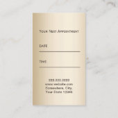 Terminkarten | Moderne Eyelash-Erweiterungen Terminkarte (Rückseite)