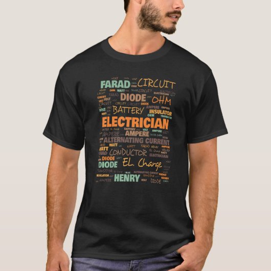 Terminologie der Elektriker T-Shirt (Vorderseite)