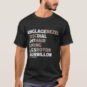 Terminologiebegriffe anzeigen T-Shirt (Vorderseite)