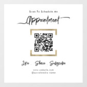 Terminplan QR-Code-Fensterheber Fensteraufkleber (Blatt)