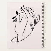 Terminplaner für Nageldesigner | Soft Blush Planer (Rückseite)