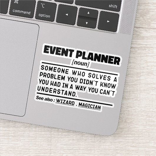Terminplaner Noun Definition Job Funny Aufkleber (Detail)