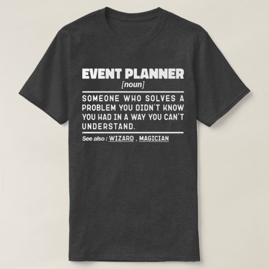 Terminplaner Noun Definition Job Funny T-Shirt (Design vorne)