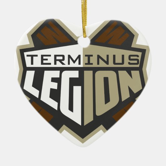 Terminus-Legions-Standard-Logo Keramik Ornament (Vorne)