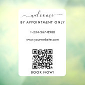 Terminvereinbarung zur Eröffnung der Geschäftszeit Fensteraufkleber (Blatt 3)