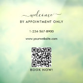 Terminvereinbarung zur Eröffnung der Geschäftszeit Fensteraufkleber (Blatt 3)