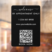 Terminvereinbarung zur Eröffnung der Geschäftszeit Fensteraufkleber (Blatt 2)