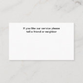 Termite Pest Control Business Cards New Visitenkarte (Rückseite)