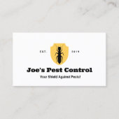 Termite Pest Kontrolle Exterminator Visitenkarte (Vorderseite)