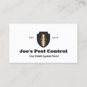 Termite Pest Kontrolle Schild Logo Visitenkarte (Vorderseite)