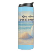 Termo caracolas de Mar con Versículo Romanos Thermosbecher (Nach links gedreht)