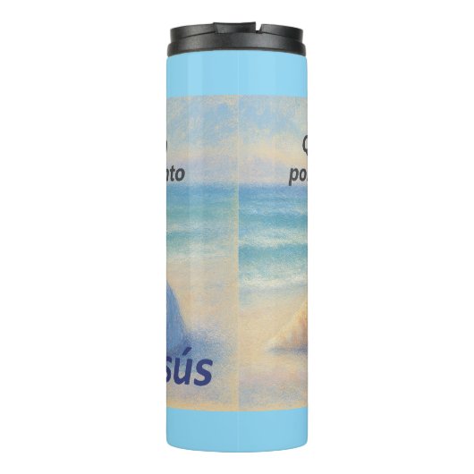 Termo caracolas de Mar con Versículo Romanos Thermosbecher (Rückseite)