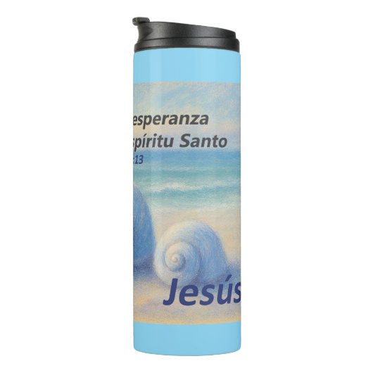 Termo caracolas de Mar con Versículo Romanos Thermosbecher (Nach rechts gedreht)