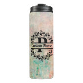 Termo P Floral Monogram Letter Thermosbecher (Vorderseite)