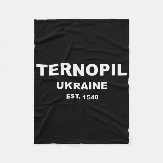 Ternopil Ukraine Fleecedecke (Vorderseite)