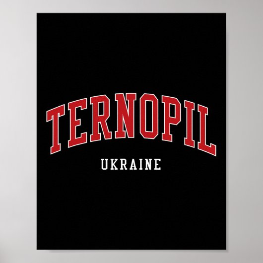 Ternopil Ukraine Hochschule Universitätsstil  Poster (Vorne)