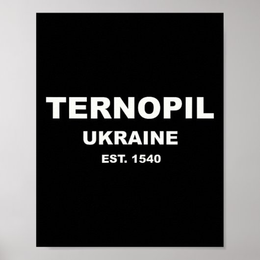 Ternopil Ukraine Poster (Vorne)