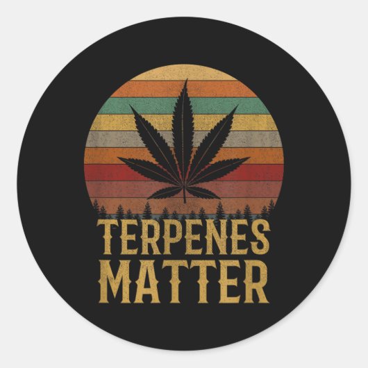 Terpene Runder Aufkleber (Vorderseite)