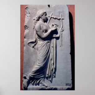 Terpsichore, die Muse des Tanzes und Liedes Poster