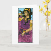 Terpsikhore Grußkarte Karte (Gelbe Blume)