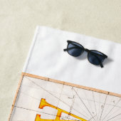 Terra Australis Karte 1814 Strandtuch (Beispiel)