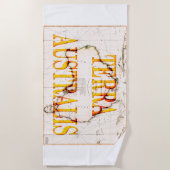 Terra Australis Karte 1814 Strandtuch (Vorderseite)