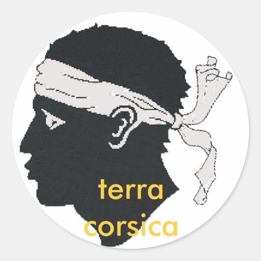 Terra Corse de Stiker Runder Aufkleber (Vorderseite)