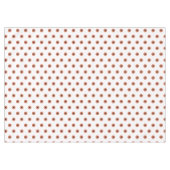 Terra Cotta Black Polka Dots Tischdecke (Vorderseite (Horizontal))