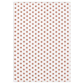 Terra Cotta Black Polka Dots Tischdecke (Vorderseite)