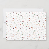 Terra Cotta Burnt Sienna Farbpalettenkarte Beige F Einladung (Rückseite)