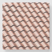 Terra Cotta Clay Roof Tile Decorative Untersetzer (Vorderseite)