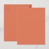 Terra Cotta Color 1 Postkarte (Vorne/Hinten)