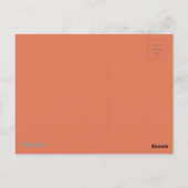 Terra Cotta Color 1 Postkarte (Rückseite)