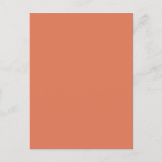 Terra Cotta Color 1 Postkarte (Vorderseite)