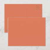 Terra Cotta Color 1 Postkarte (Vorne/Hinten)